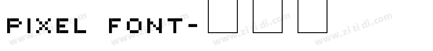 Pixel Font字体转换